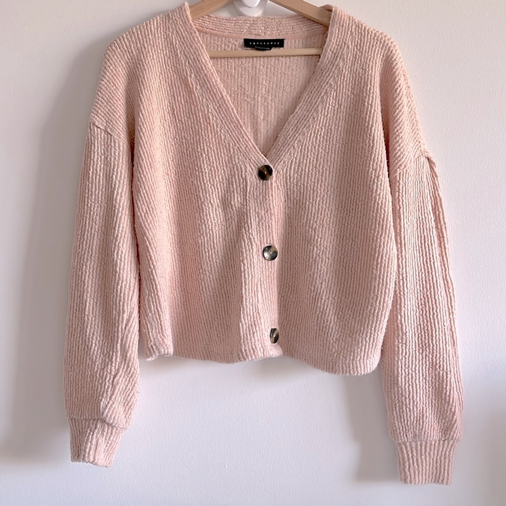 ✨2/$10✨ Sanctuary Pink Button Up Cardigan Sweater